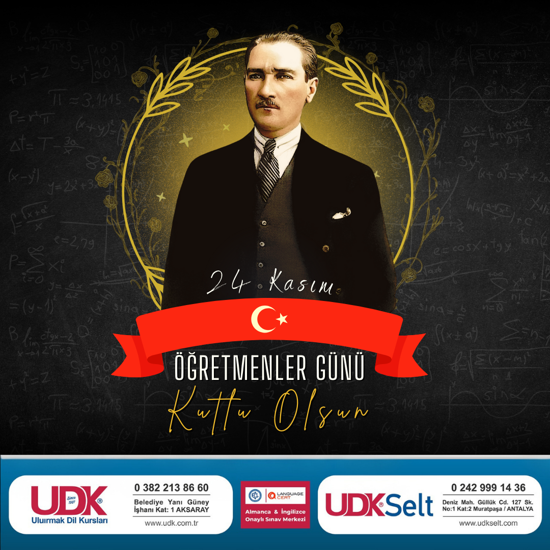 24 Kasım Öğretmenler Gününüz Kutlu Olsun!